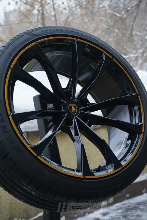 Покраска кованых дисков Lamborghini Urus в два цвета